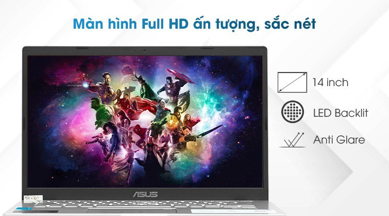 Màn hình của laptop sắc nét và có góc nhìn rộng